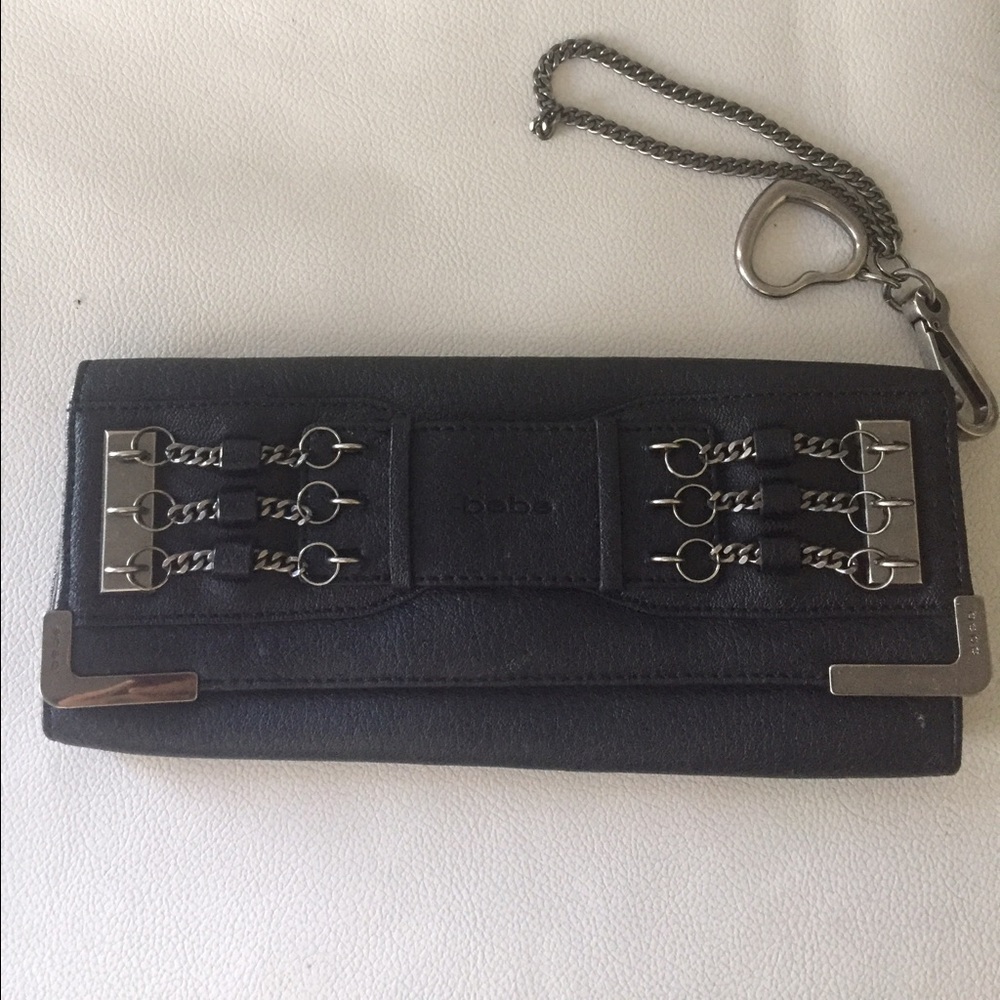 Moving must sell used BEBE wristlet clutch