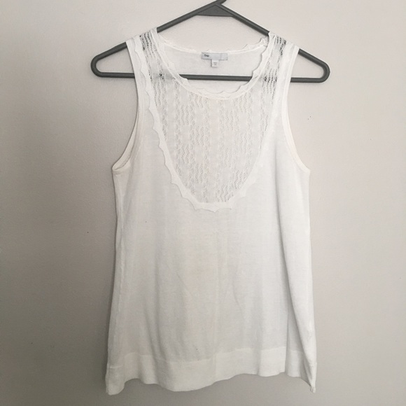 Gap | Breezy Lace Embroidered Cotton Tank - Picture 2 of 4