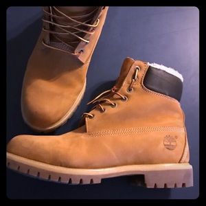 Men's timberland boots with insulated fur size 11