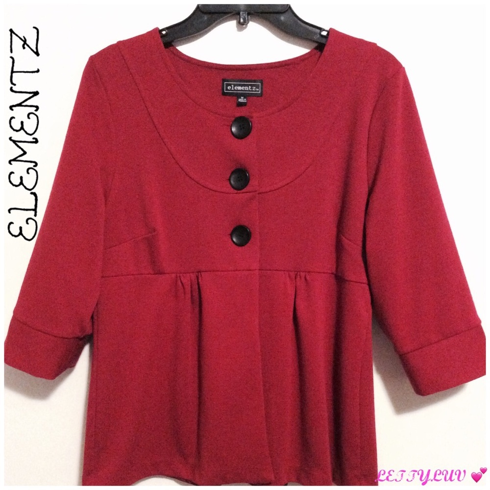 🌺 LIKE NEW ELEMENTZ PEPLUM JACKET 🌺