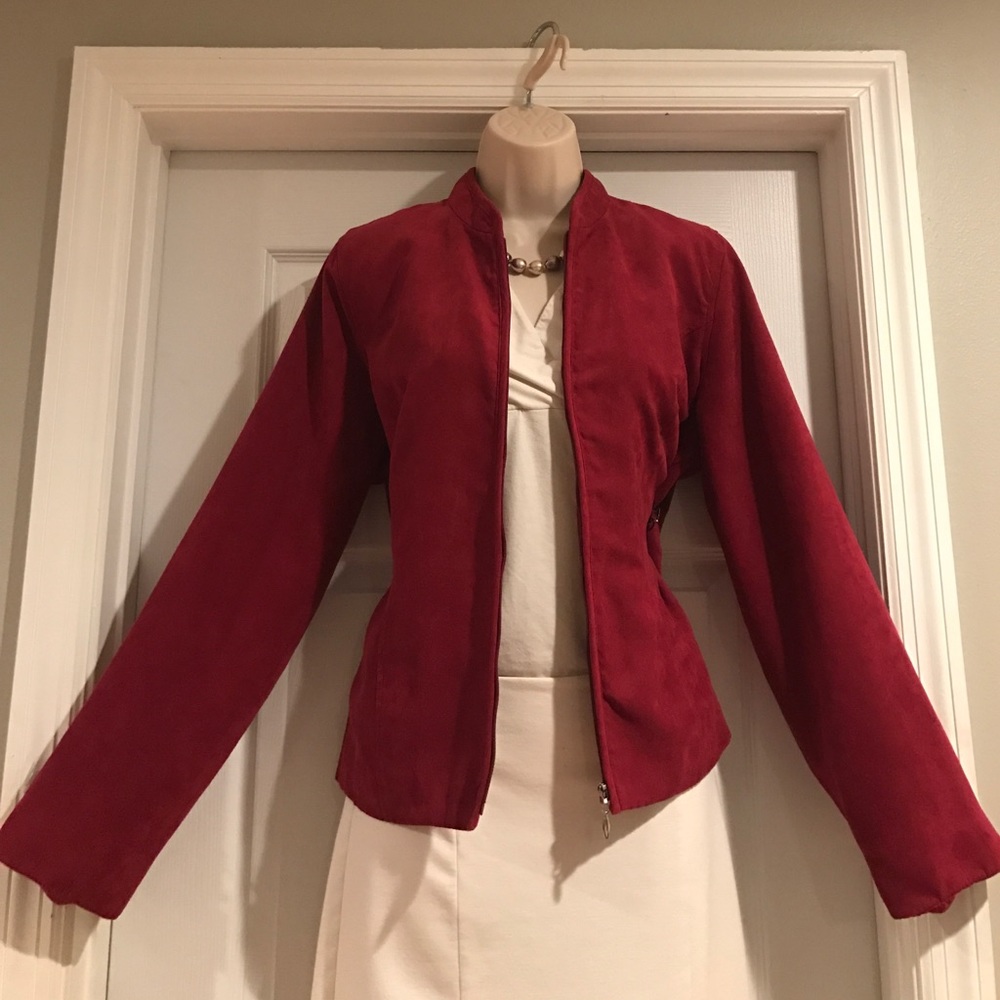 **SOLD** Cranberry Red Zippered Jacket Sz. 12