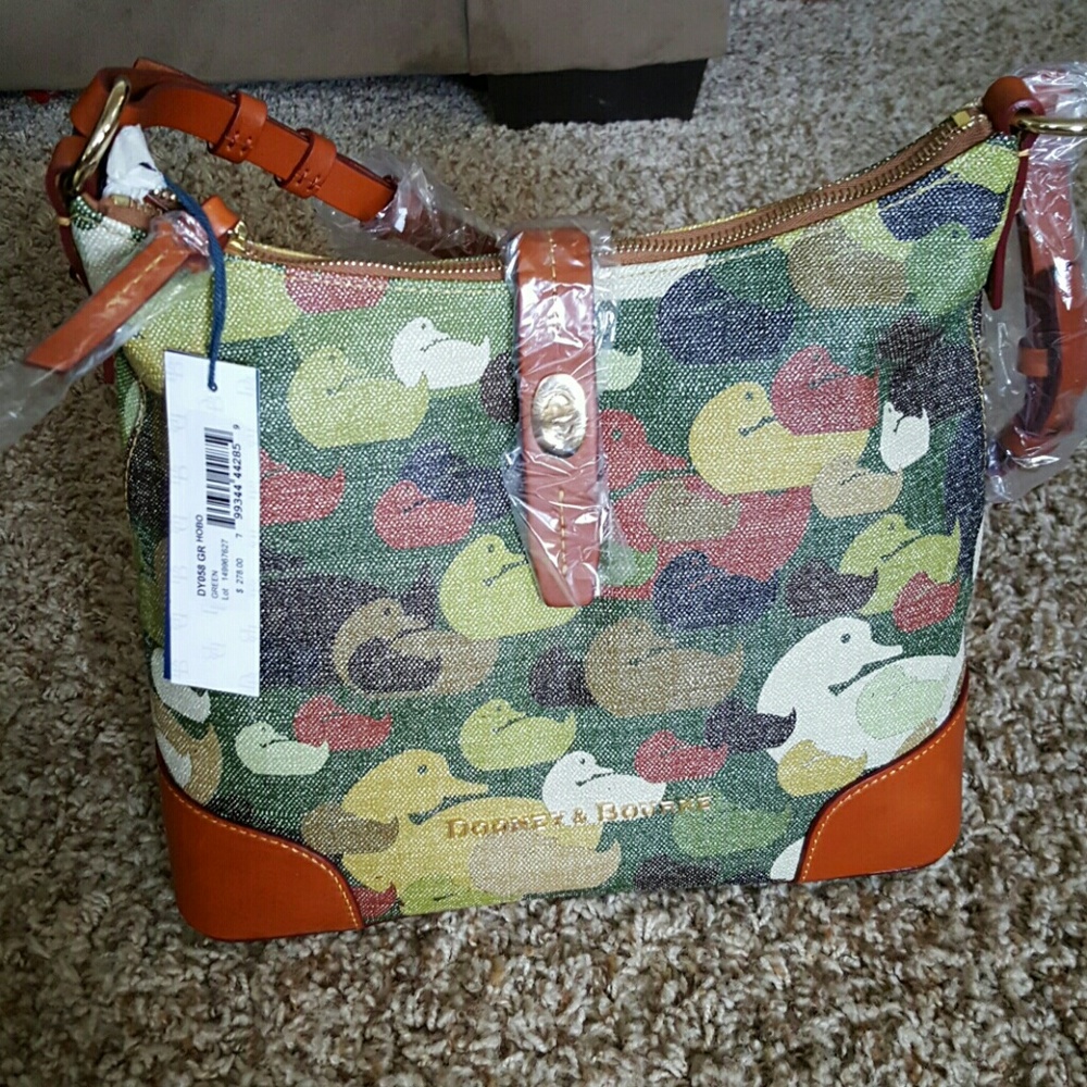 Dooney & Bourke camo duck hobo