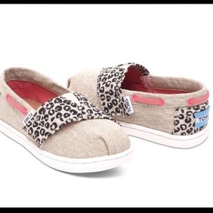 TOMS Bimini Cheetah Linen (Girls)