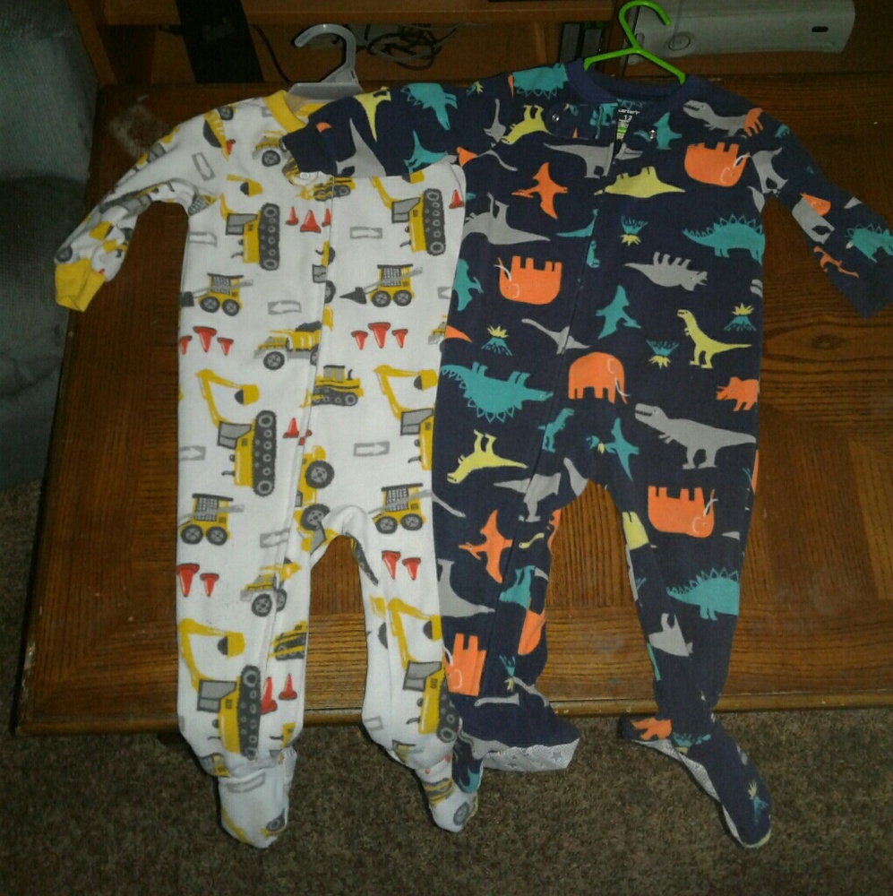 Boys 12m footies pajamas *2for $10*