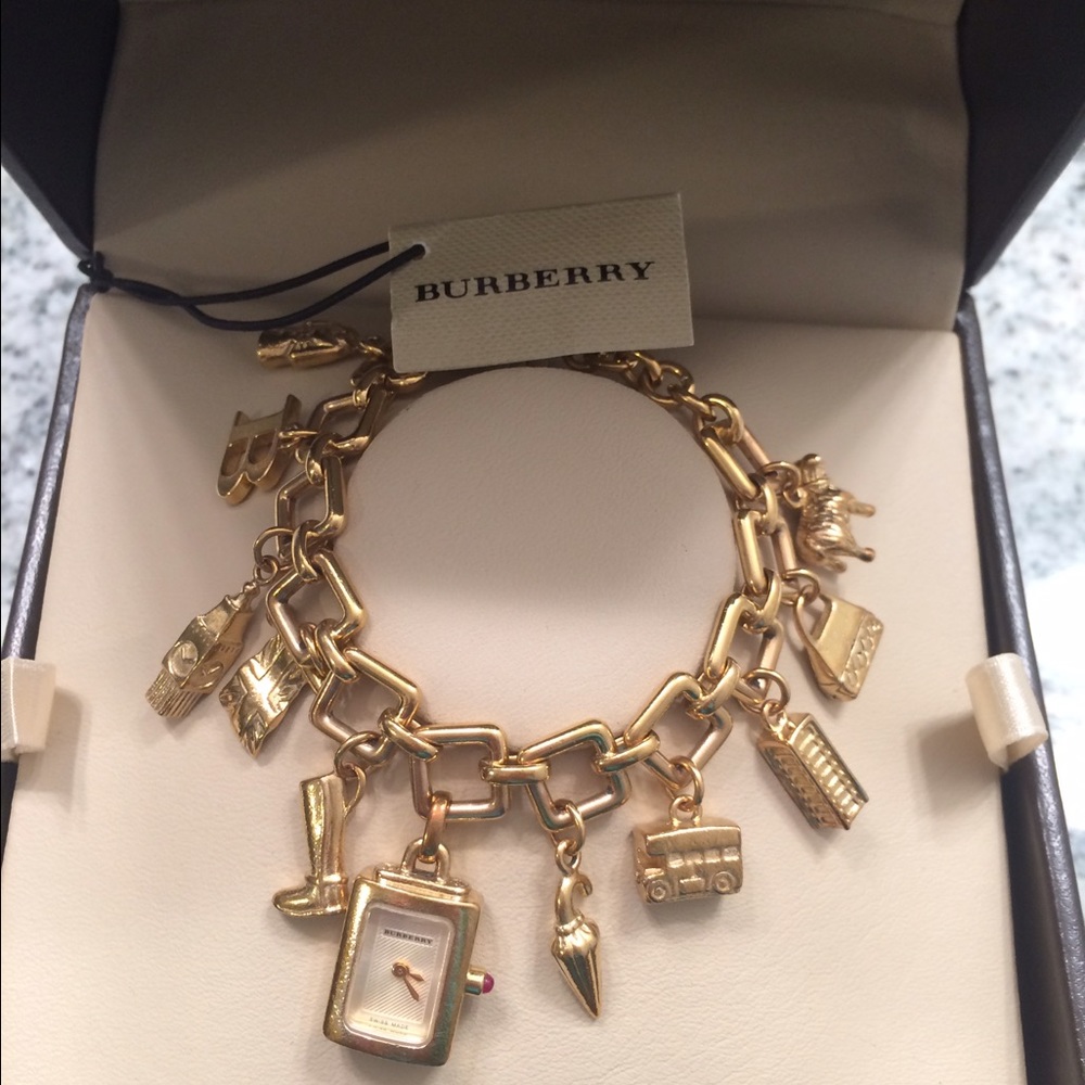 Burberry charm bracelet watch