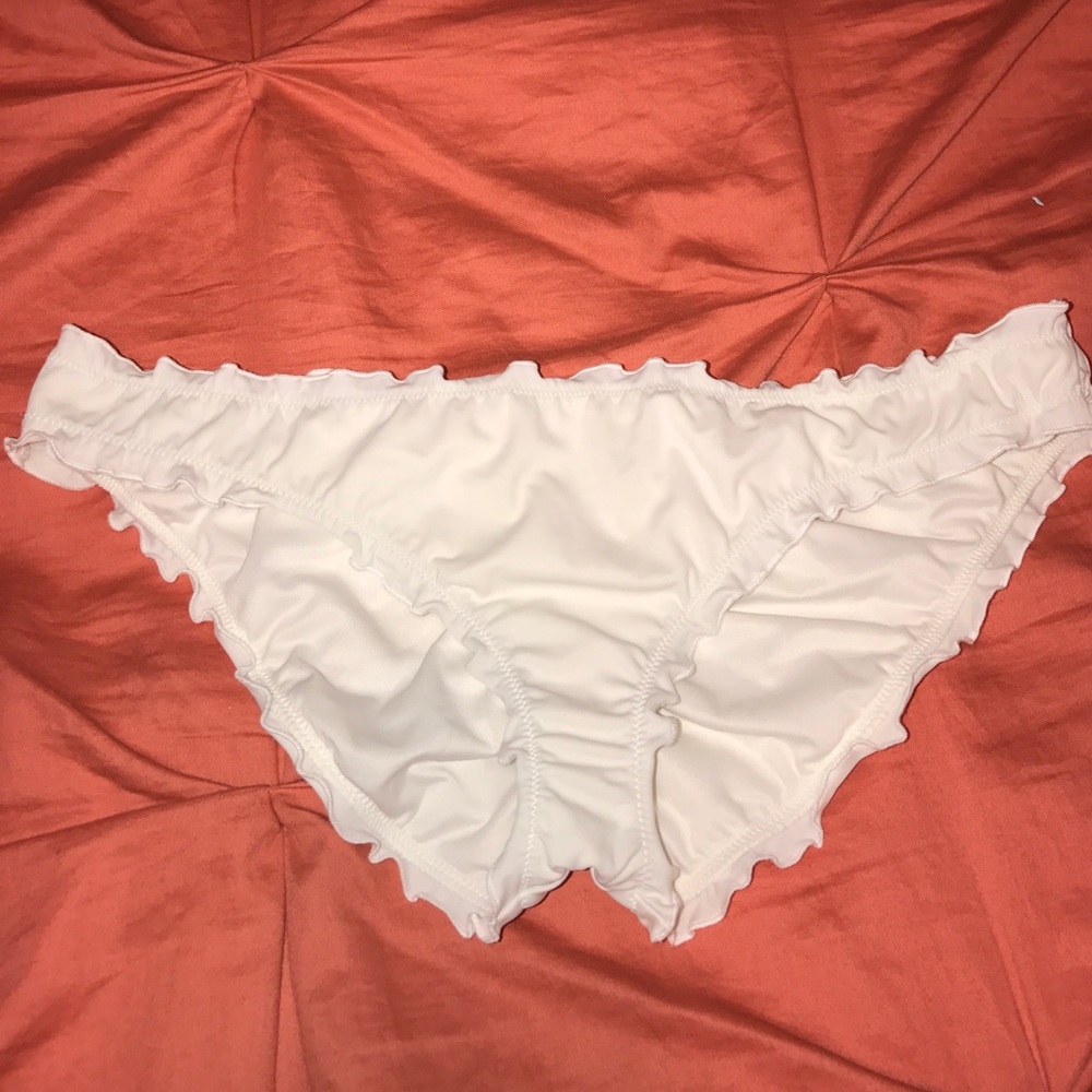 White Victoria swim bottoms