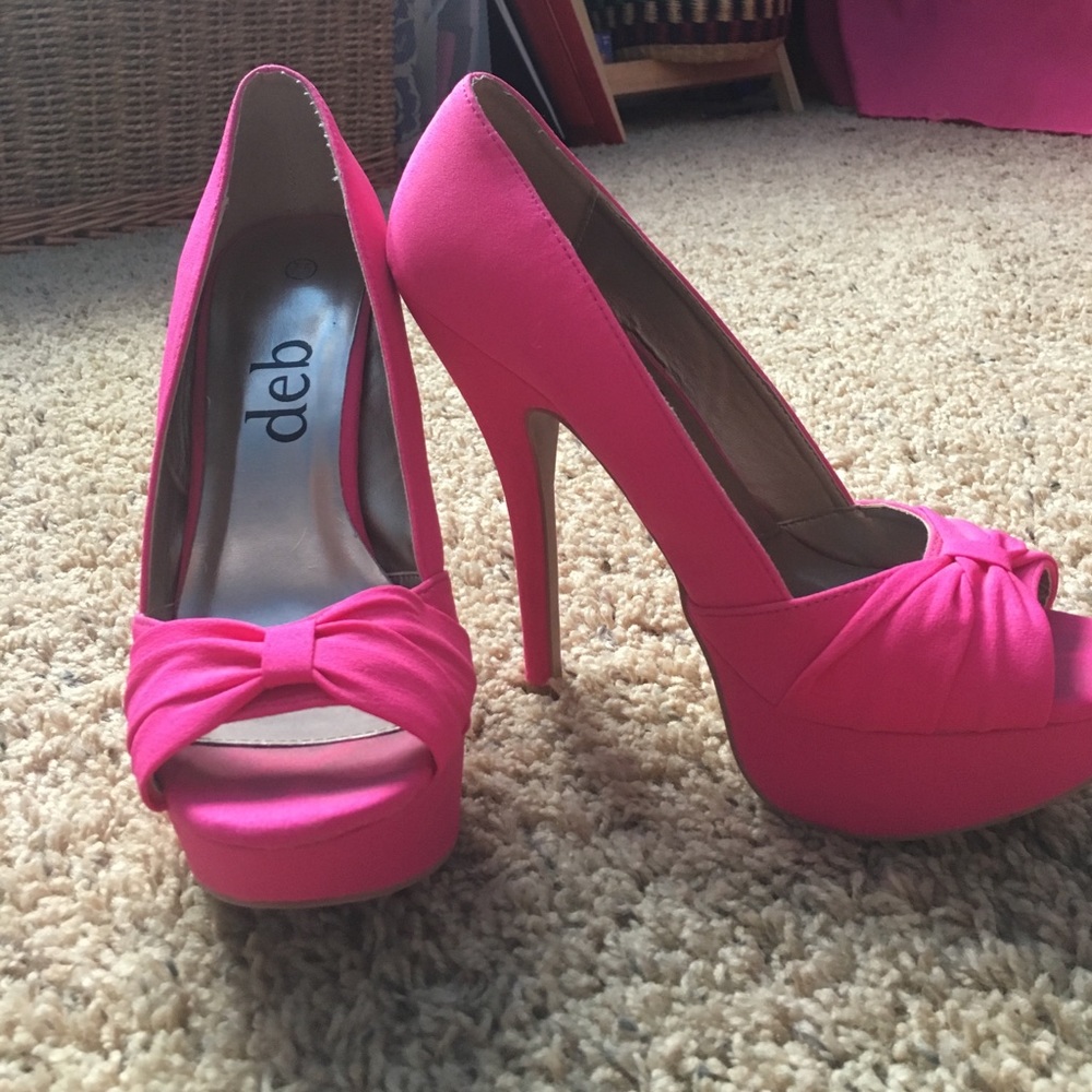 DEB Super High Pink Heels 💞