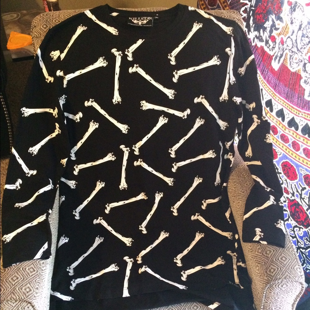 Killstar Bones Sweatershirt