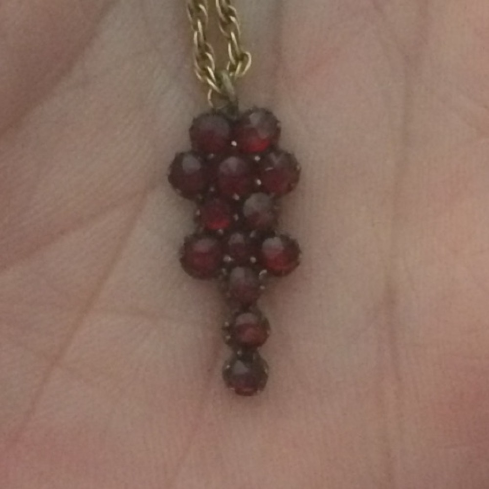 1800's Bohemian Garnet Flower Deal of the day!🦄🦄