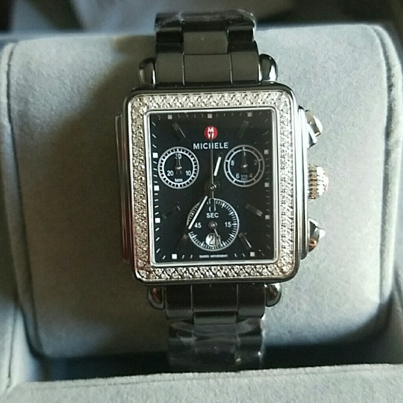 Michelle 18mm Ceramic Deco in Charcoal - Picture 2 of 5