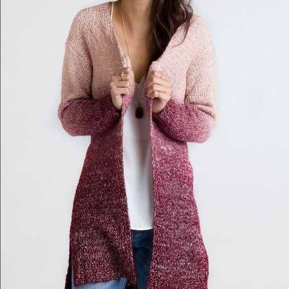 Cozy ombré cardigan - Picture 2 of 4