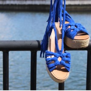 Lace-up espadrilles sandals