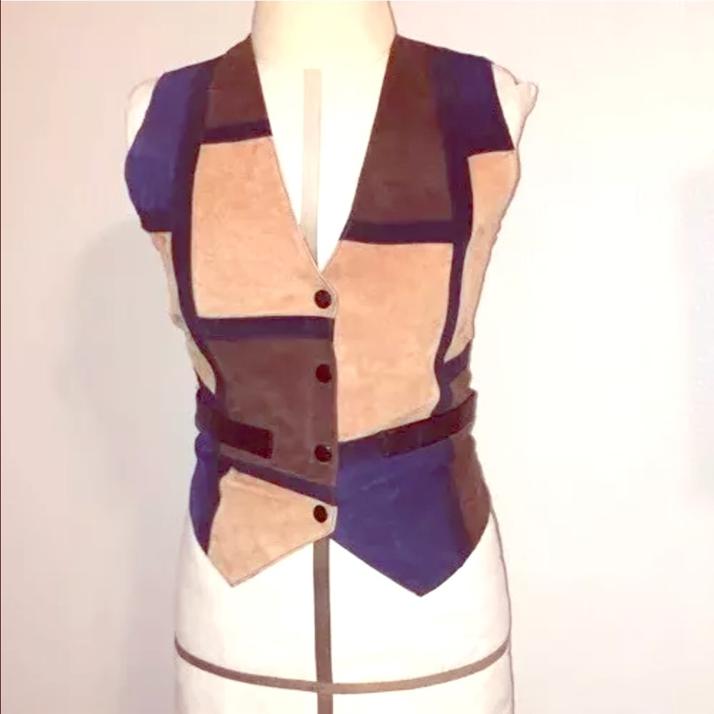 Women's Leather Suede Vest