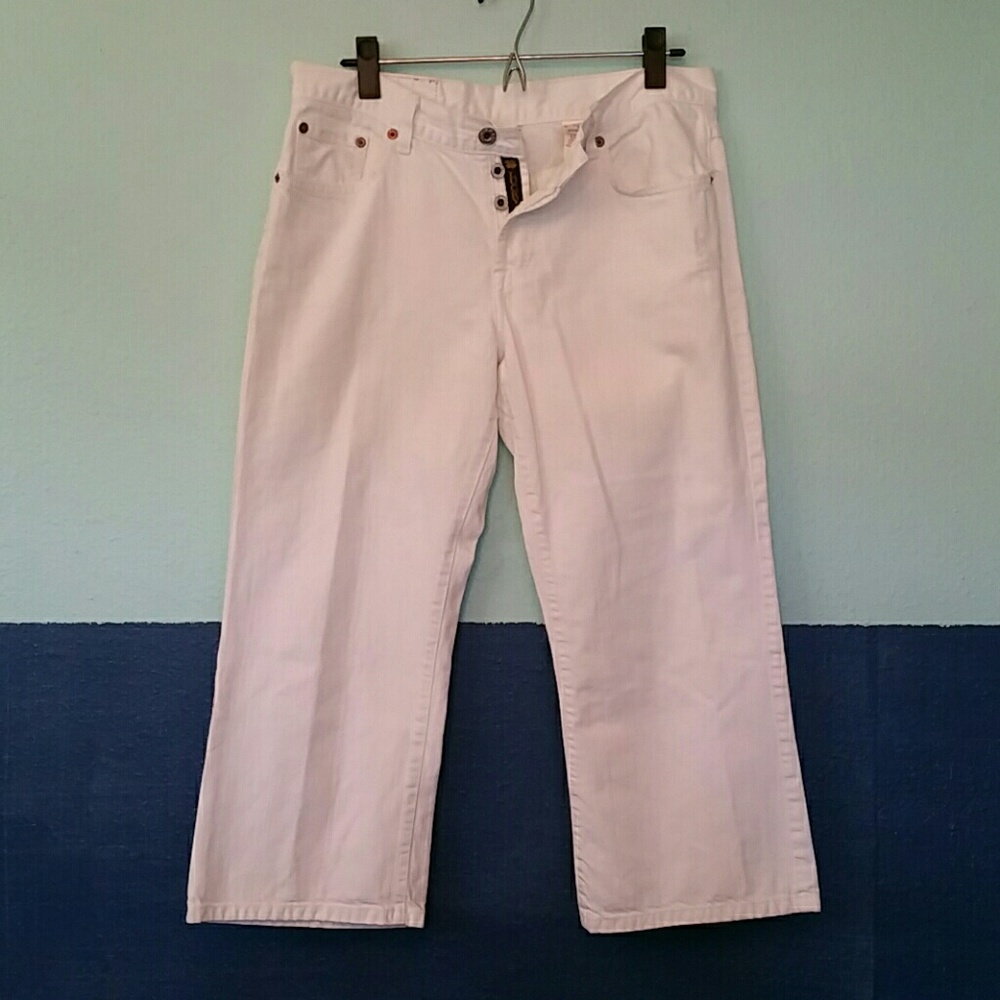 Lucky Brand white capri jeans