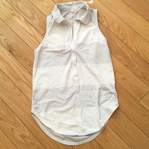 Lululemon hot hitter tank polo white/grey 2