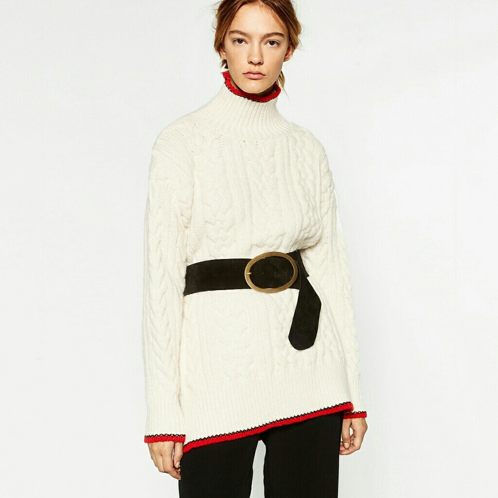 Zara cable knit sweater - Picture 4 of 6