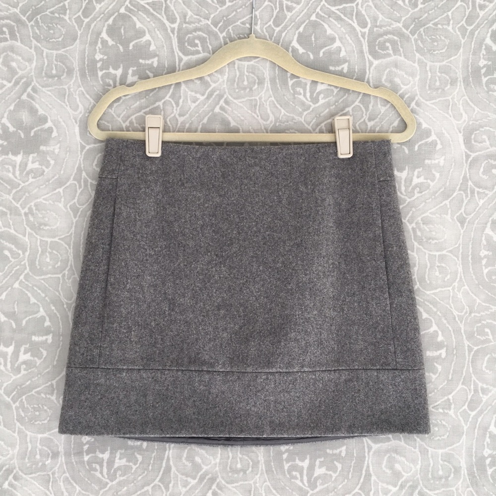 J. Crew Wool A-line Mini Skirt
