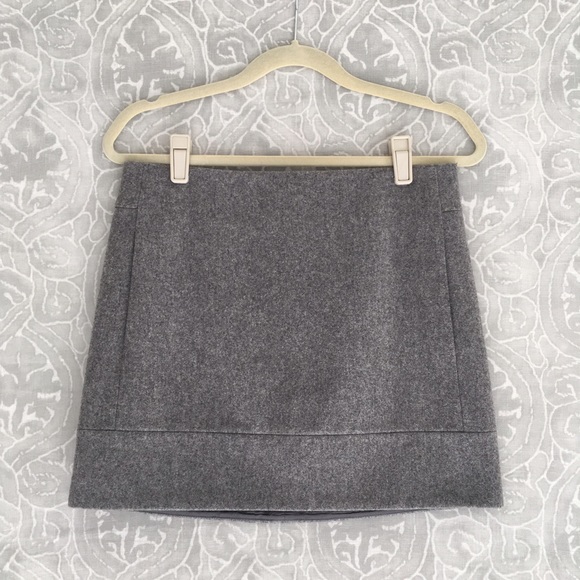 J. Crew Wool A-line Mini Skirt - Picture 1 of 3