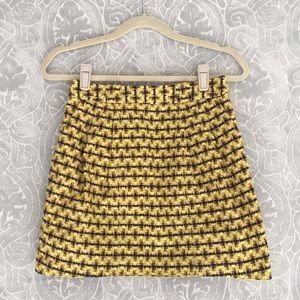 Club Monaco Patterned Mini Skirt