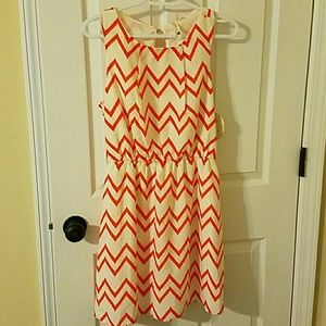 Chevron print dress