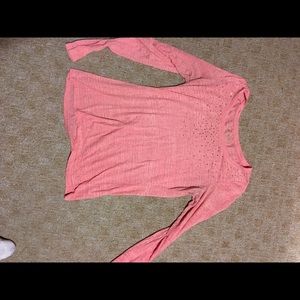 Maurices Large long sleeve with rhinestones