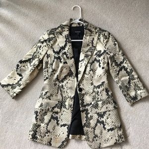 Bebe Snake Print Blazer