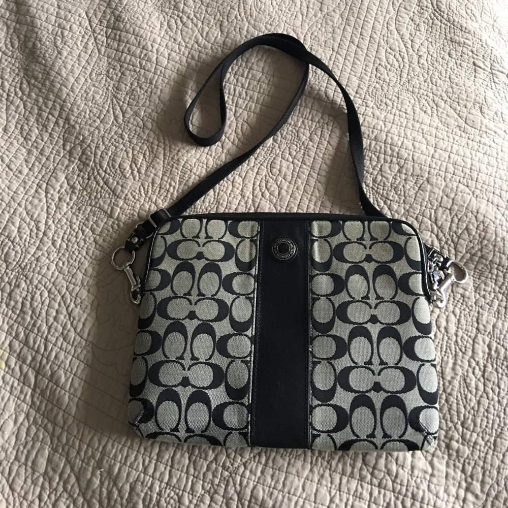 Black Coach IPad mini purse