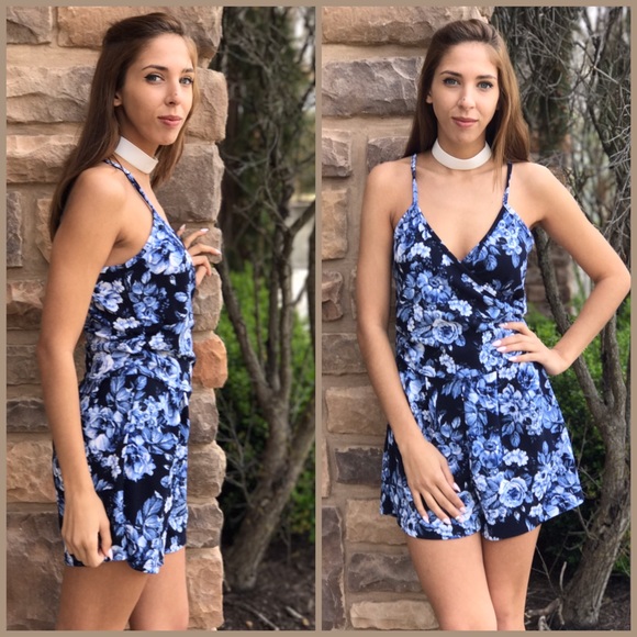 Vibrant Floral Romper - Picture 3 of 3