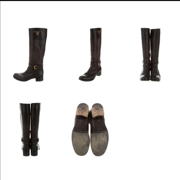 ❌SOLD ON TRADESY❌AUTHENTIC Prada Riding Boots - Picture 2 of 2