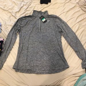 Nike running women's half zip long sleeve shirt.