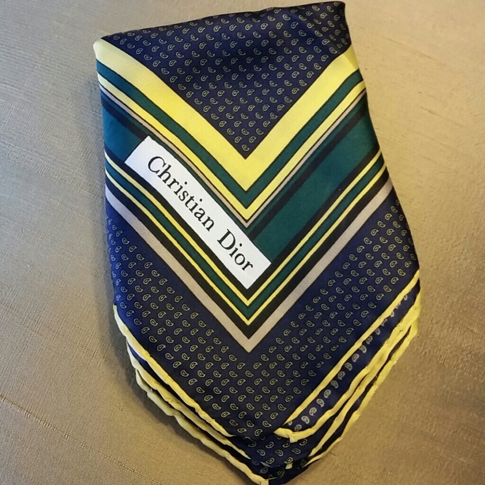 Christian Dior silk handkerchief