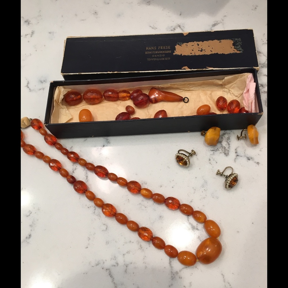 Vintage/Antique Amber Beaded jewelry?