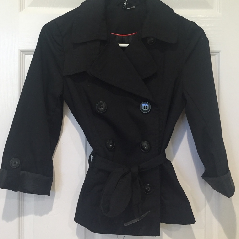 H&M Black Trench Coat