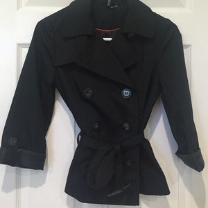 H&M Black Trench Coat