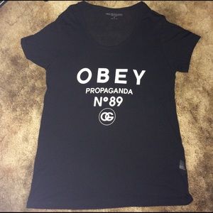 Obey small black shirt