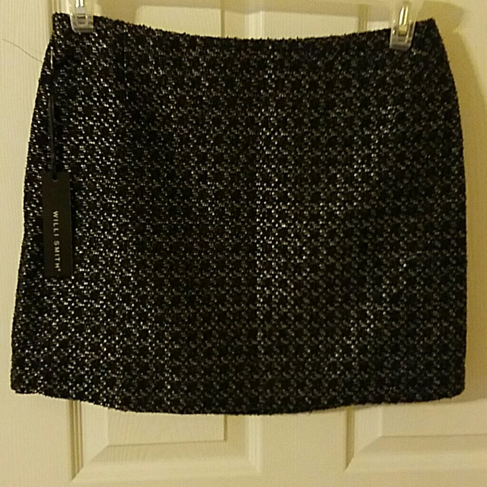 Black and grey skirt