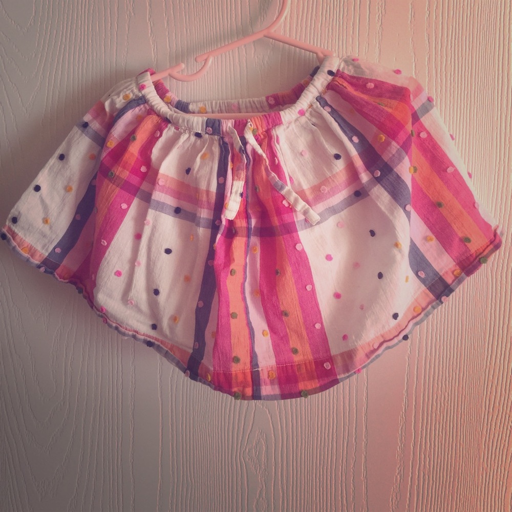 Little girls multi colored skirt.