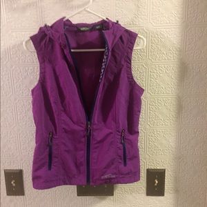 Eddie Bauer lightweight hooded vest.
