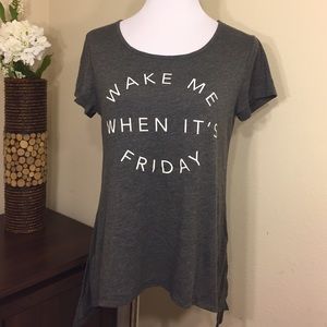 Wake Me When It's Friday Medium Grey Tee