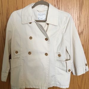 Cream double breasted jacket
