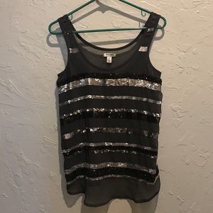 Sleeveless Navy Top