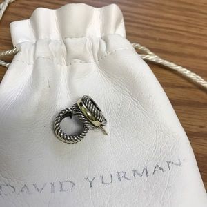 David Yurman hoop earring with 14k hold