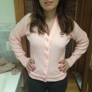 Pink cardigan