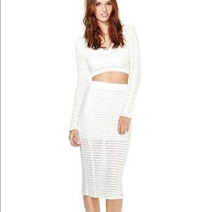 Marcelle Knit Cropped Top & Skirt