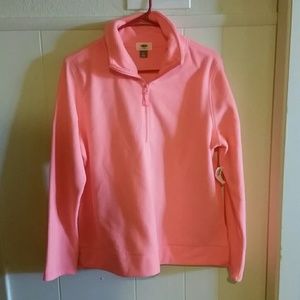 Neon pink old Navy fleece pull over