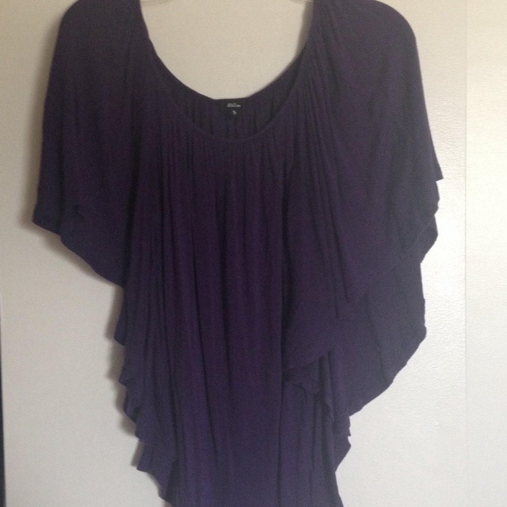 Purple Ruffled Top