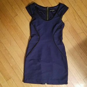 EXPRESS navy blue dress