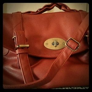Caramel brown satchel
