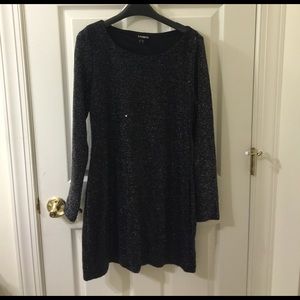 Black sequin dress