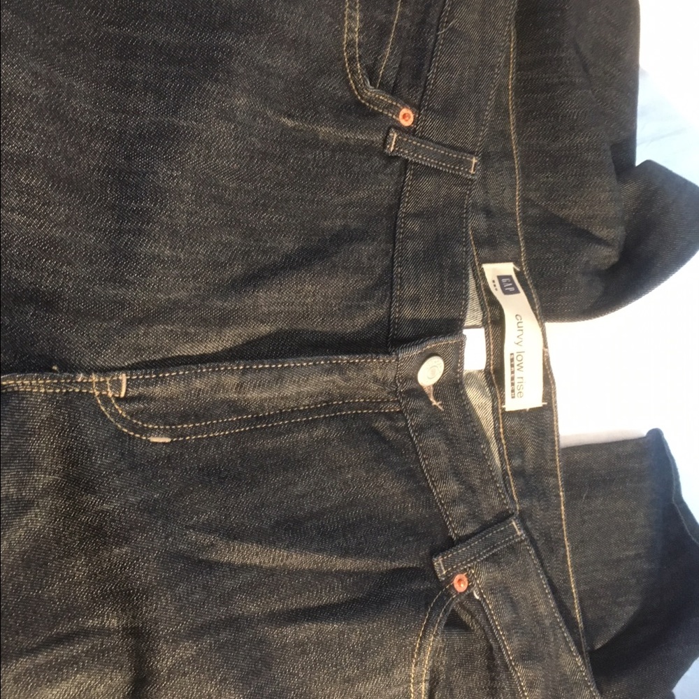 (SOLD)New!GAP Dark Wash Low Rise Curvy Jeans Sz18R - Picture 3 of 6